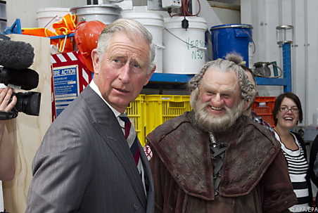 Prinz Charles und ein "Der Hobbit"-Schauspieler