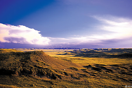 Der Grasslands-Nationalpark in Saskatchewan