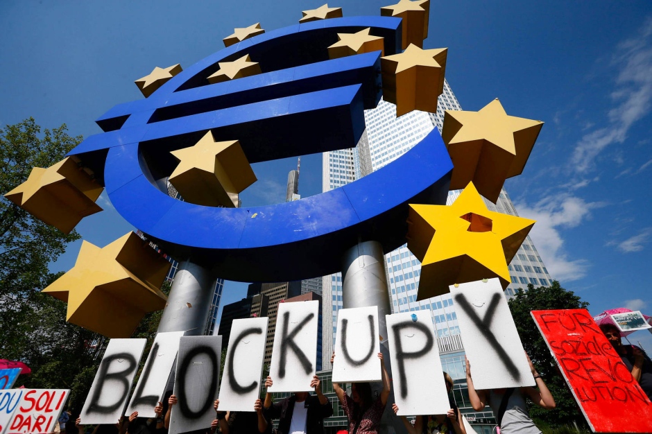 Blockupy protestiert vor EZB