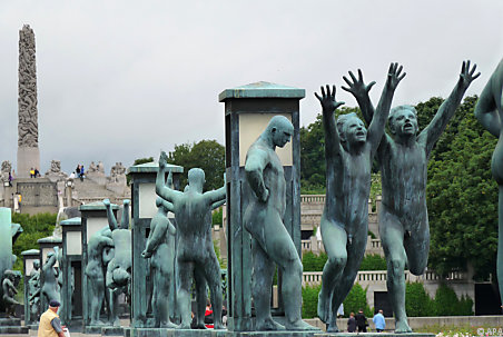 Der Vigeland-Skulpturenpark in Oslo