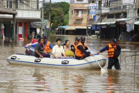 Flutwarnung für Bangkok